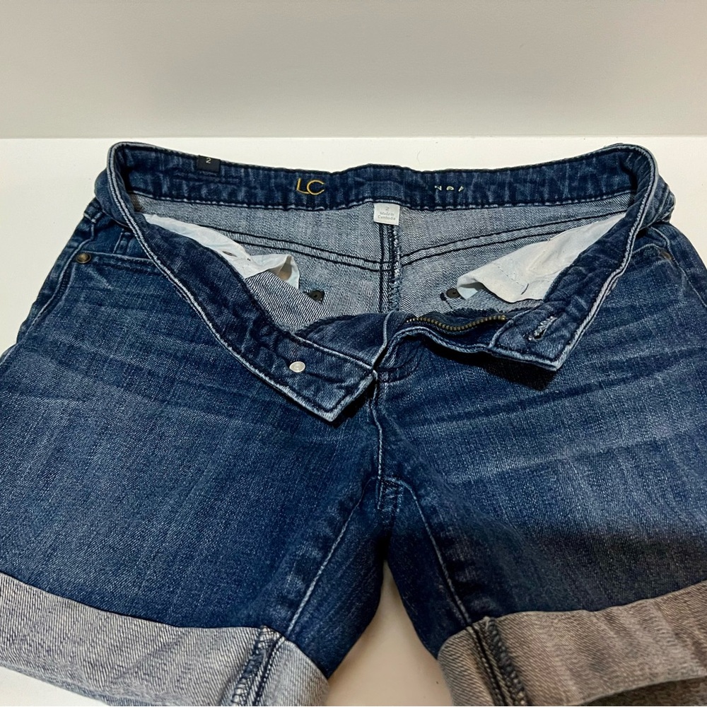 Women's Blue Denim Shorts - Picture 2 of 6